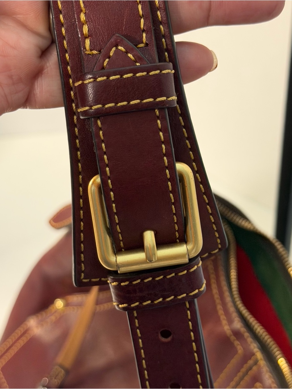 Dooney & Bourke Florentine Kingston Bordeaux Leather Hobo Shoulder Bag - Picture 12 of 15